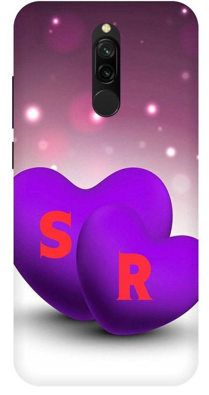 THESTONEWELL Back Cover for Redmi 8 s letter s alphabet s word s name cases cover  (Multicolor, Shock Proof, Pack of: 1)
