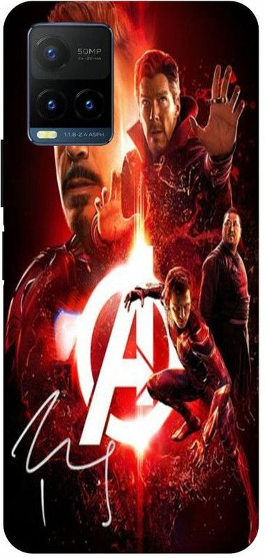 Zaplab Back Cover for Zaplab Back Cover for vivo T1X, V2143, Avenger IronMan  (Multicolor, Shock Proof, Pack of: 1)