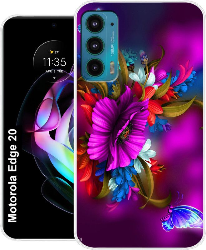 Cooldone Back Cover for Motorola Edge 20 Back Cover  (Multicolor, Grip Case, Silicon, Pack of: 1)