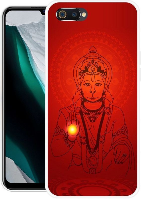 DESILOVE Back Cover for Realme C1, Oppo A3s  (Red, Grip Case, Silicon, Pack of: 1)