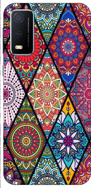 SIMAWAT Back Cover for Vivo Y3s 2021  (Multicolor, Flexible, Silicon, Pack of: 1)
