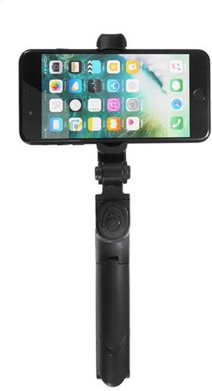 Dekoq Latest Extendable Selfie Stick with Tripod Stand and Detachable Wireless Bluetooth Remote Controller Bluetooth Selfie Stick  (Black, Remote Included)