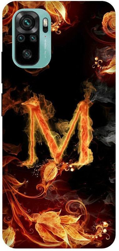 UMPRINT Back Cover for Redmi Note10/M2101K7AI M M Latter Alphabet Printed Back Cover  (Multicolor, Hard Case, Pack of: 1)