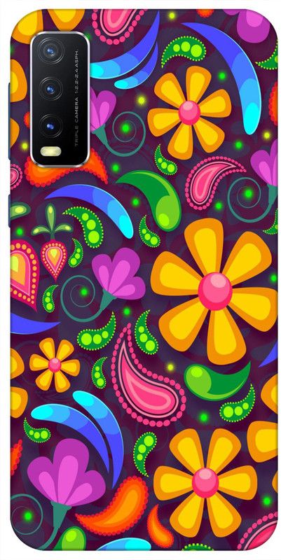 VITARO Back Cover for Vivo Y20A  (Multicolor, Grip Case, Silicon, Pack of: 1)