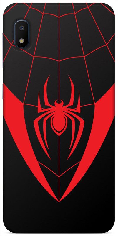 REALKING Back Cover for Samsung Galaxy A10e  (Black, Red, Grip Case, Silicon, Pack of: 1)