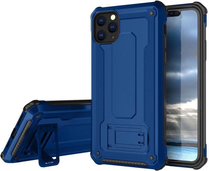 Shock Proof Book Cover for Apple iPhone 11 Pro Max  (Blue, Hard Case, Pack of: 1)
