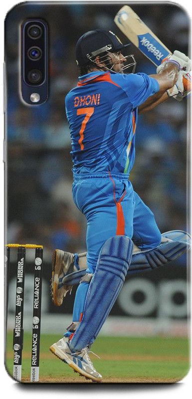 INDICRAFT Back Cover for Samsung Galaxy A50s, Dhoni, Printed  (Multicolor, Shock Proof)