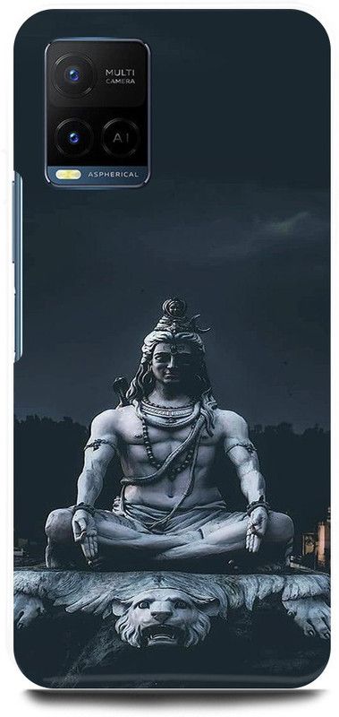 play fast Back Cover for Vivo Y33s, V2109 SHIV, ASTHETIC, JI, MAHAKAL, MAHADEV  (Grey, Hard Case, Pack of: 1)