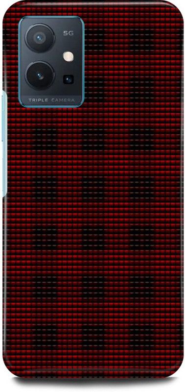 play fast Back Cover for Vivo y75 5G, V2142 PUZZLE, ART, ABSTRACT, ART  (Red, Hard Case, Pack of: 1)