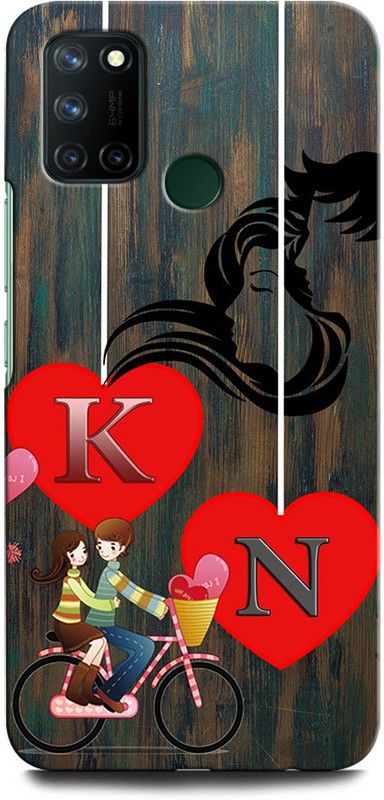 ORBIQE Back Cover for Realme 7i KN, K LOVE N, N LOVE K, K LETTER, N LETTER, KN NAME  (Multicolor, Hard Case, Pack of: 1)
