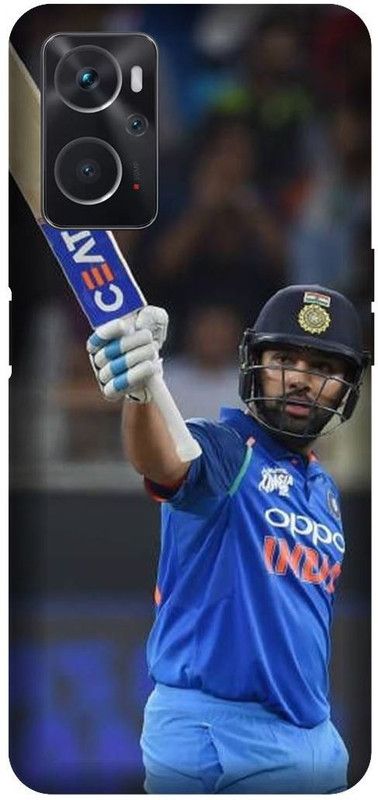 VS PRINT LINK Back Cover for OPPO A96 , CPH2333 ,Kohli,MS Dhoni,rohit sharma , Printed  (Blue, Hard Case, Pack of: 1)