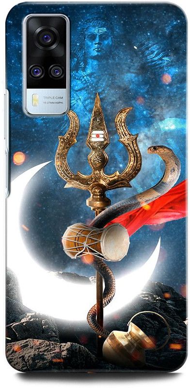 ORBIQE Back Cover for ViVO Y51 V2030 SHIVJI, LORD SHIVA, MAHADEV, BHOLENATH, NEELKHANT, TRISHUL  (Multicolor, Hard Case, Pack of: 1)