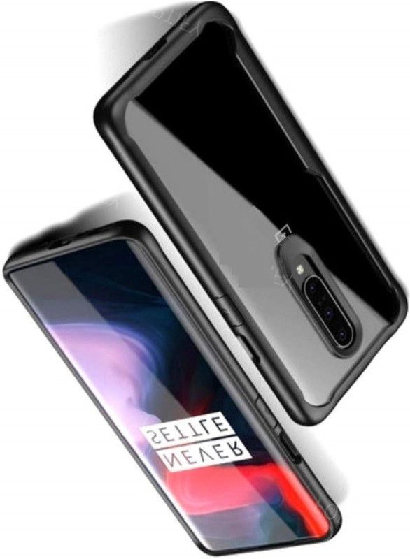 Phone Back Cover Flip Cover for POCO M2  (Transparent, Black, Grip Case, Pack of: 1)