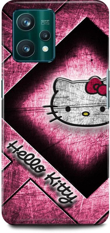 play fast Back Cover for OPPO A76, CPH2375 HELLO, KITTY, BACK, COVER  (Pink, Hard Case, Pack of: 1)