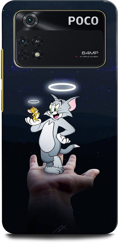 ORBIQE Back Cover for POCO M4 Pro TOM AND JERRY, CARTOON NETWORK, CARTOON, JERRY, CUTE  (Multicolor, Hard Case, Pack of: 1)