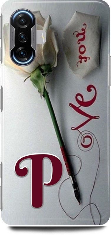 play fast Back Cover for POCO F3 GT P, NAME, LETTER, ALPHABET, LOVE  (Silver, Hard Case, Pack of: 1)