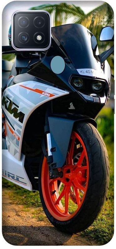VS PRINT LINK Back Cover for OPPO A15s , CPH2179 ,KTM BIKE,BULLET,Royal Enfield,Printed back cover  (Orange, Hard Case, Pack of: 1)