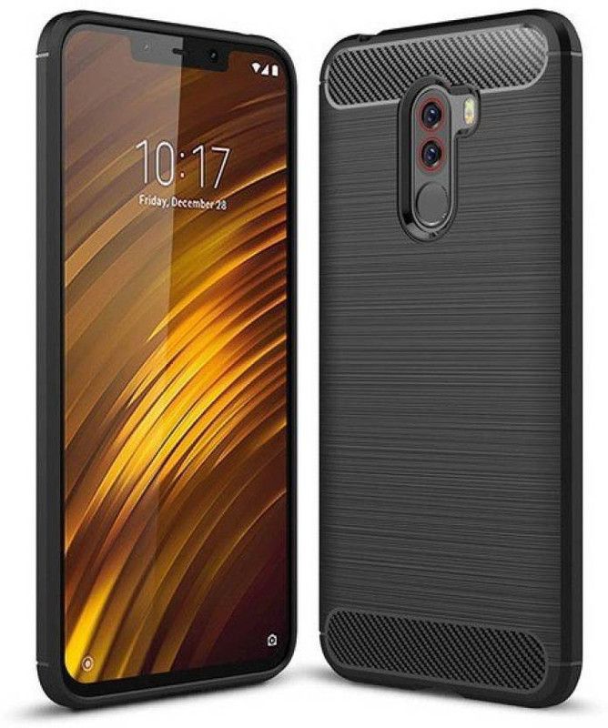 Desirtech Back Cover for POCO F1  (Black, Pack of: 1)