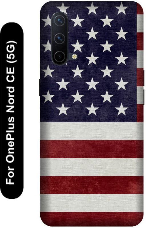 KARJUN Back Cover for OnePlus Nord CE (American Flag Printed ) Mobile case cover  (Multicolor, 3D Case, Pack of: 1)