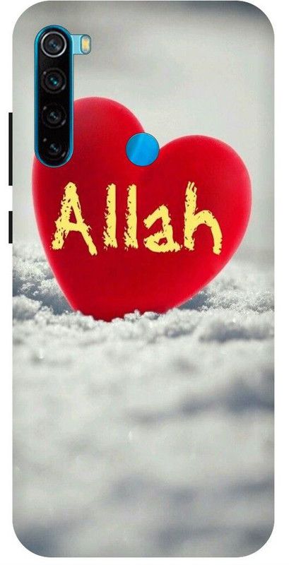 THESTONEWELL Back Cover for Redmi note8 allah musalim god love hart cases cover  (Multicolor, Shock Proof, Pack of: 1)