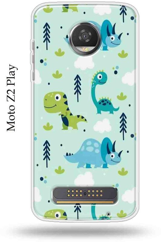 Mystry Box Back Cover for Motorola Moto Z2 Play  (Blue, Green, Flexible, Pack of: 1)