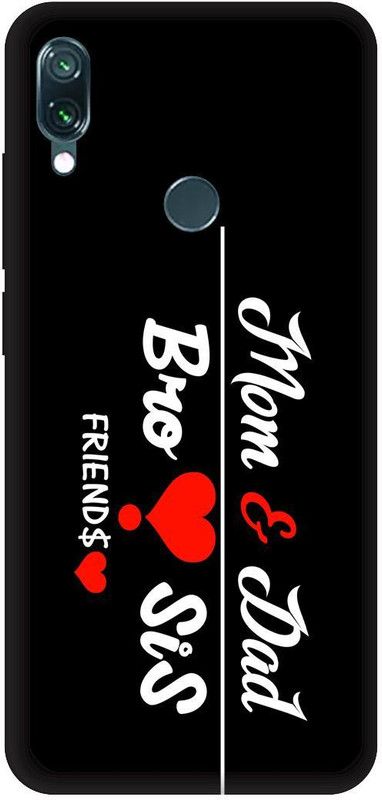 Zaplab Back Cover for Redmi Note 7 Pro/MZB7465IN Printed Mom Dad Back Cover  (Multicolor, Waterproof, Pack of: 1)