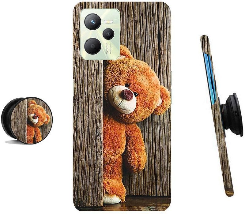 SPBR Back Cover for Realme C35,Realme Narzo 50A Prime  (Brown, Cases with Holder)