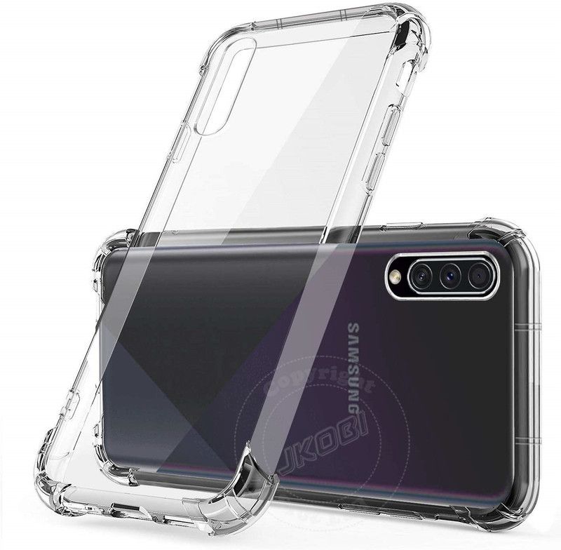 SMARTCASE Back Cover for SAMSUNG GALAXY A30S  (Transparent, Grip Case, Silicon, Pack of: 1)