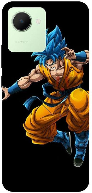 ThePrintlink Back Cover for Realme Narzo 50i Prime, DRAGON, GOKU, ANIME, VEGETA, NEON  (Multicolor, Shock Proof, Pack of: 1)