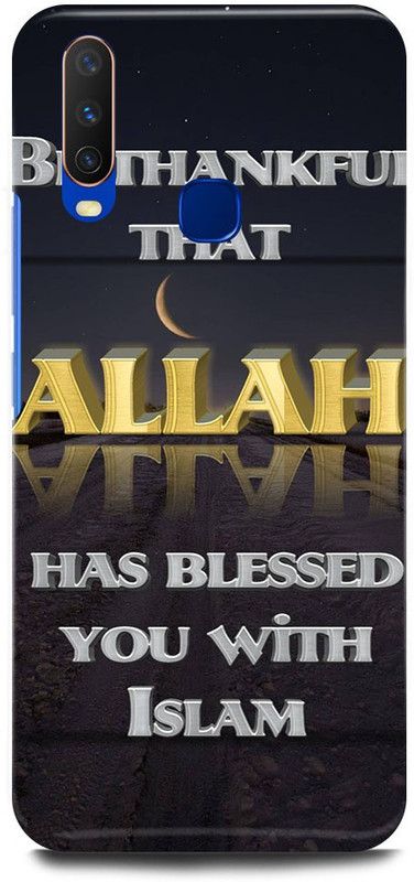 FUGGA Back Cover for Vivo Y19, 1915, ALLAH, GOD, BE, THAT, THNAKFUL  (Multicolor, Hard Case, Pack of: 1)