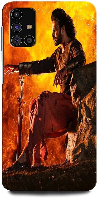 GRAFIQE Back Cover for SAMSUNG GALAXY M31S PRABHAS, BAAHUBALI, SOUTHHERO, TELUGUSTAR  (Multicolor, Shock Proof, Pack of: 1)