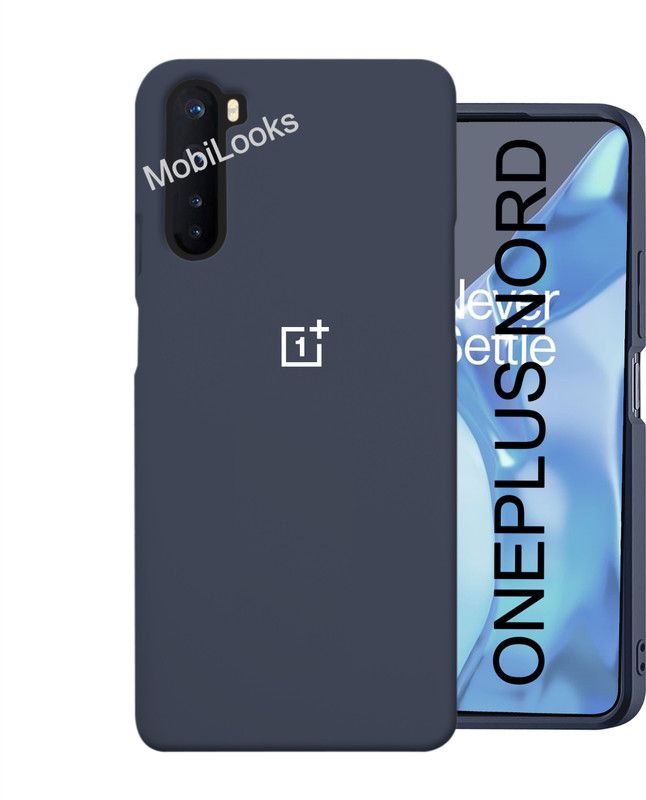 MobiLooks Back Cover for OnePlus Nord 5G, Silicone  (Blue, Dual Protection, Silicon, Pack of: 1)