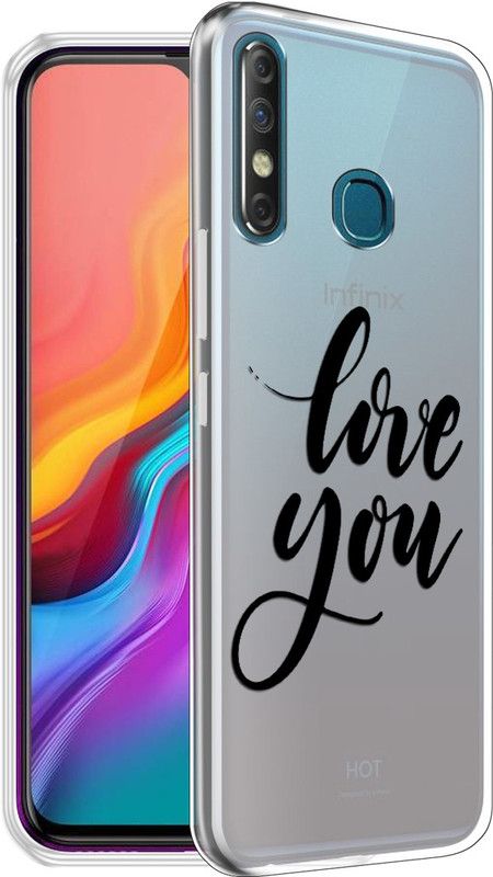 Fashionury Back Cover for Infinix Hot 8  (Multicolor, Grip Case, Silicon, Pack of: 1)