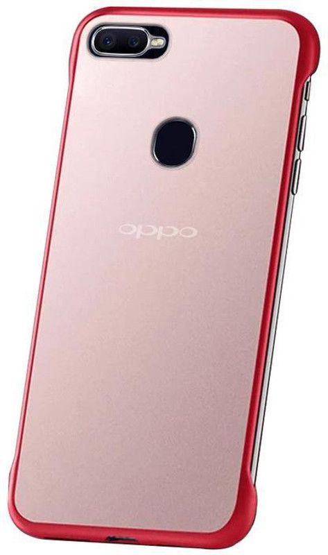 Vaku Luxos Back Cover for Oppo F9 / F9 Pro / Realme 2 Pro Frameless Semi Transparent Case  (Red, Shock Proof, Pack of: 1)