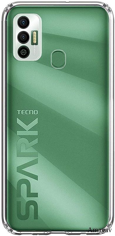 Coverage Back Cover for Tecno spark 7  (Transparent, Flexible, Pack of: 1)