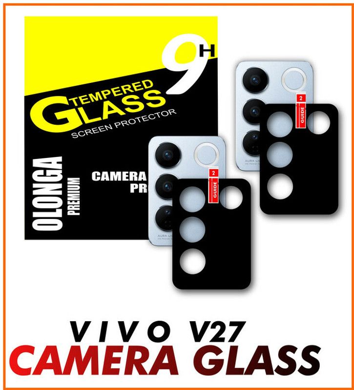 Olonga Back Camera Lens Glass Protector for VIVO V27 SERIES, VIVO V27 5G  (Pack of: 2)