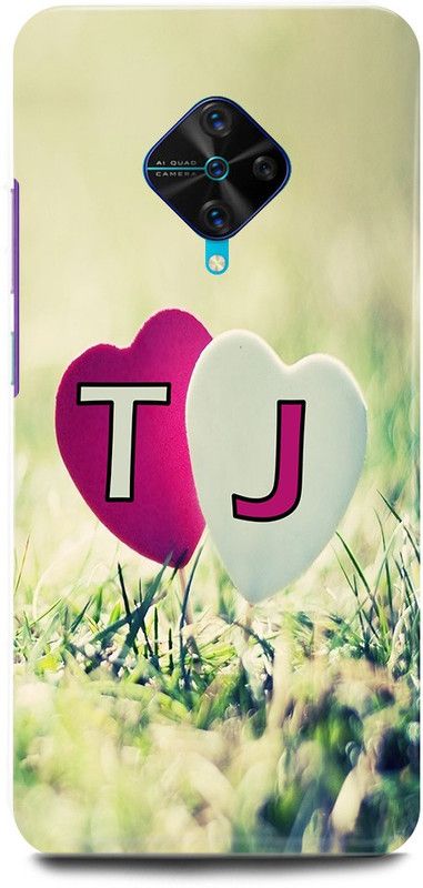 JUGGA Back Cover for Vivo S1 Pro, 1920, T LOVES J NAME,T NAME, J LETTER, ALPHABET,T LOVE J NAME  (Green, Hard Case, Pack of: 1)