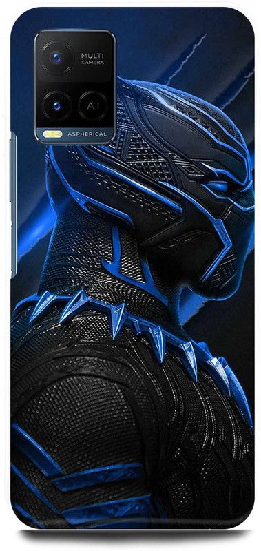 play fast Back Cover for Vivo Y21, V2111 BLACK, PANTHER, WAKANDA, FOREVER  (Blue, Hard Case, Pack of: 1)