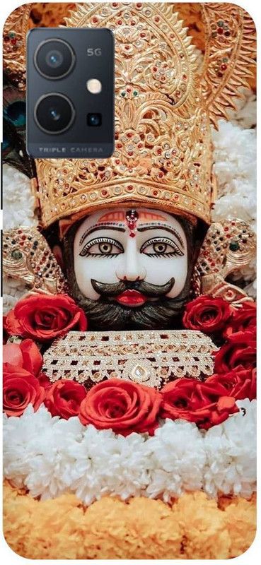 THE NARAYANA COLLECTIONS Back Cover for VIVO T1 5G-V2141-KHATU,SHYAM,BABA,KRISHNA,RAM,JI  (Multicolor, Hard Case, Pack of: 1)