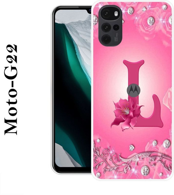 SUPERCASE Back Cover for Motorola Moto G22  (Pink, Silver, Grip Case, Silicon)