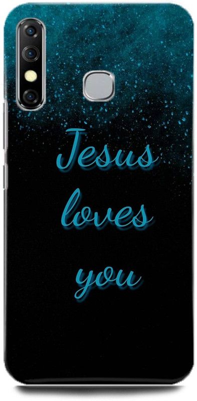 FRONK Back Cover for Infinix Hot 8, X650C, JESUS, CROSS, GOD, CHRIST  (Blue, Hard Case)