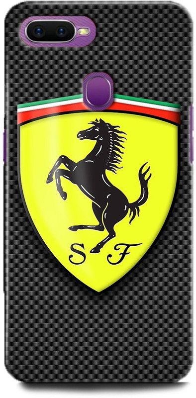 Afterglow Back Cover for Oppo A7 FERRARI, FERRARI LOGO, CAR, SPORTS CAR, SUPERCAR  (Multicolor, Shock Proof, Pack of: 1)