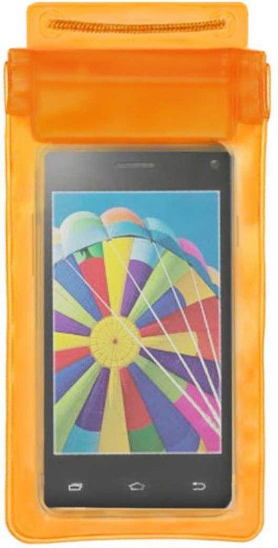 ACM Pouch for Spice Stellar 431q Lite  (Orange, Waterproof, Silicon, Pack of: 1)