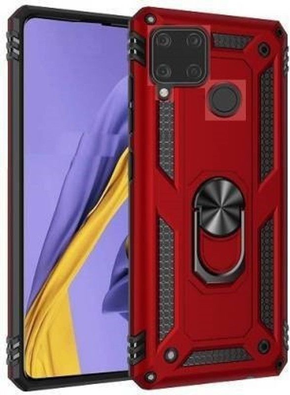 NewSelect Back Cover for Realme Narzo 50A,Realme C25,Realme C25,Realme Narzo 20,Realme C15  (Red, Shock Proof, Pack of: 1)