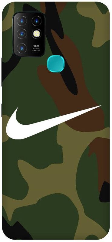 FIKORA Back Cover for Infinix Hot 10, X682B, NIKE, SIGN, LOGO, EMBLEM  (Khaki, Hard Case, Pack of: 1)
