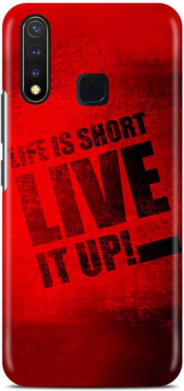 Sankee Back Cover for Vivo Y19  (Red, Hard Case)