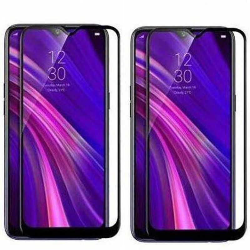 EASYKARTZ Edge To Edge Tempered Glass for Oppo A5 2020  (Pack of 2)