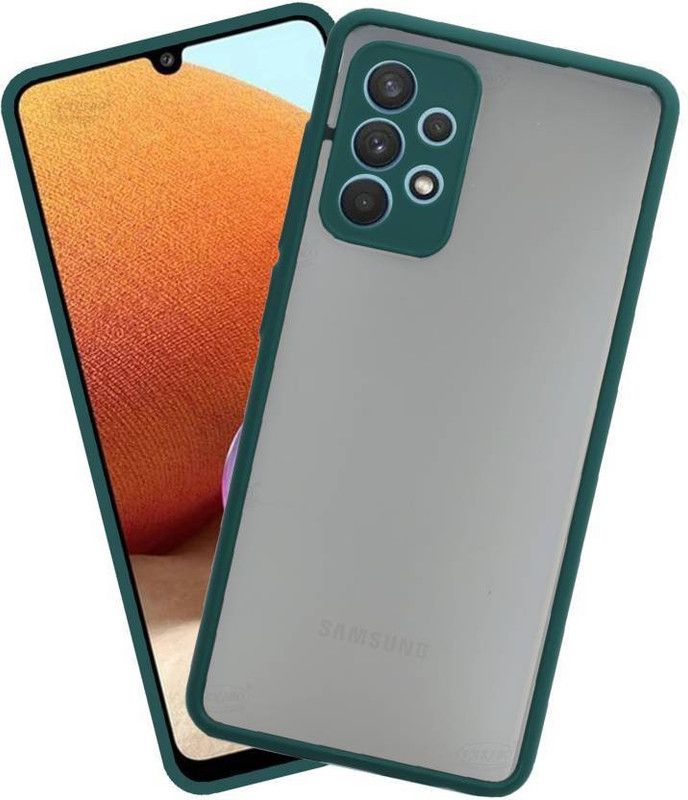 FIVE-O Back Cover for Samsung Galaxy A72  (Green, Camera Bump Protector, Pack of: 1)
