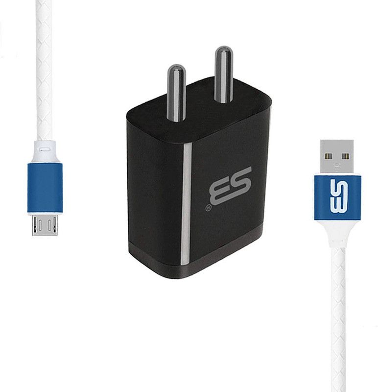 SB 12 W NA 3.4 A Mobile Wall Charger 12W with Micro USB Cable Charging Adapter Travel charger MIBLU-109 Charger with Detachable Cable  (Black, Cable Included)