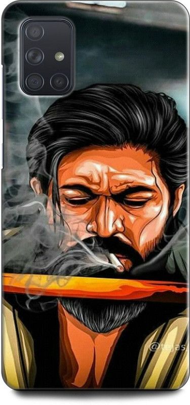 Afterglow Back Cover for SAMSUNG Galaxy A71 KGF, ROCKY BHAI, YASH, NAVEEN KUMAR GOWDA, SOUTH STAR  (Multicolor, Shock Proof, Pack of: 1)